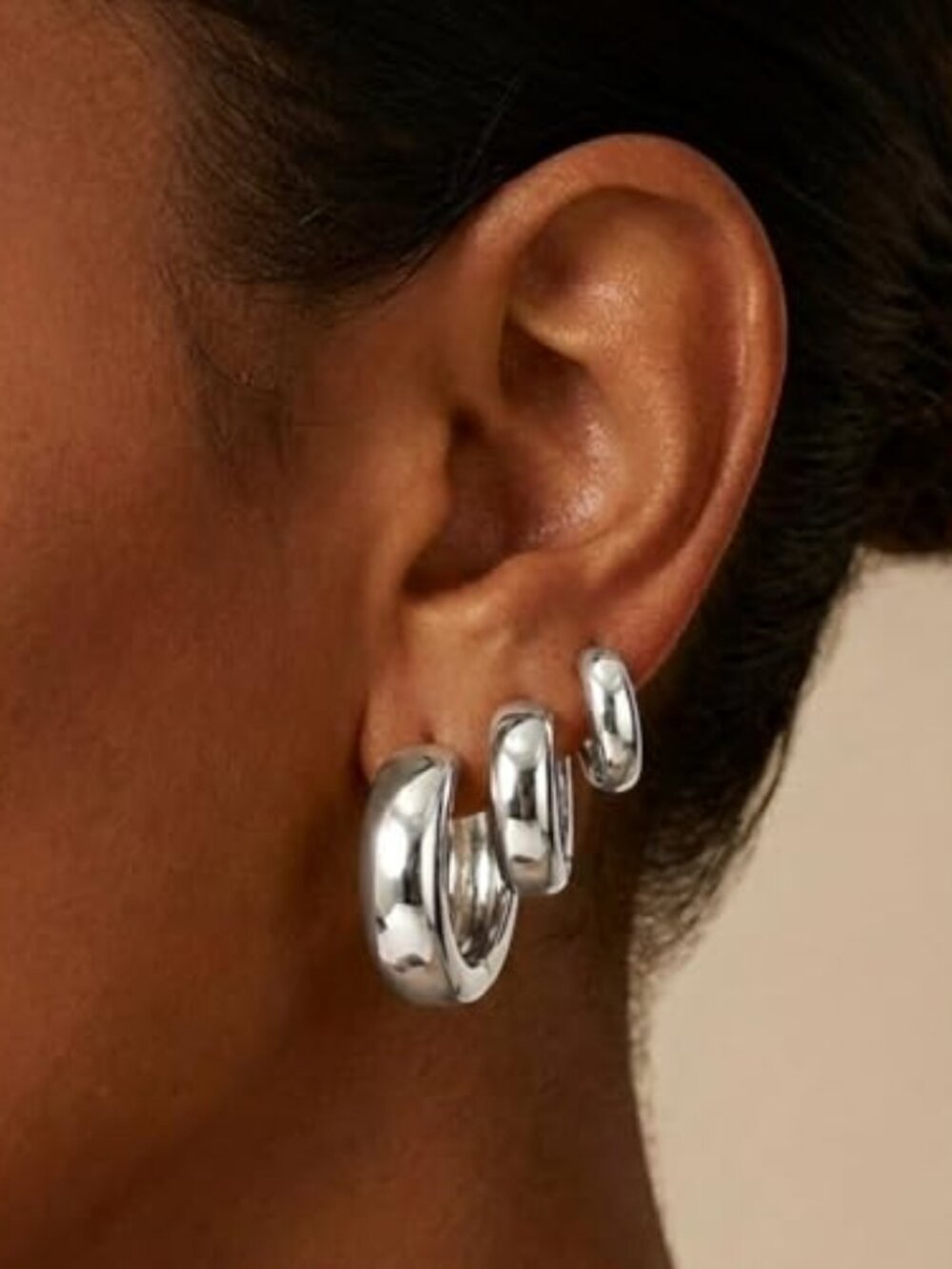 New - Dainty Earring Set, Mini Huggie Hoops Stackable‎ Earrings, Delicate Ear